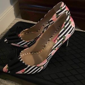Betsy Johnson floral pumps.